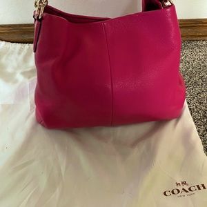 Pink Coach Shoulder Bag